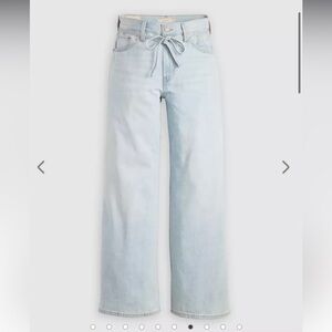 Light Blue Women's Baggy Straight Jeans